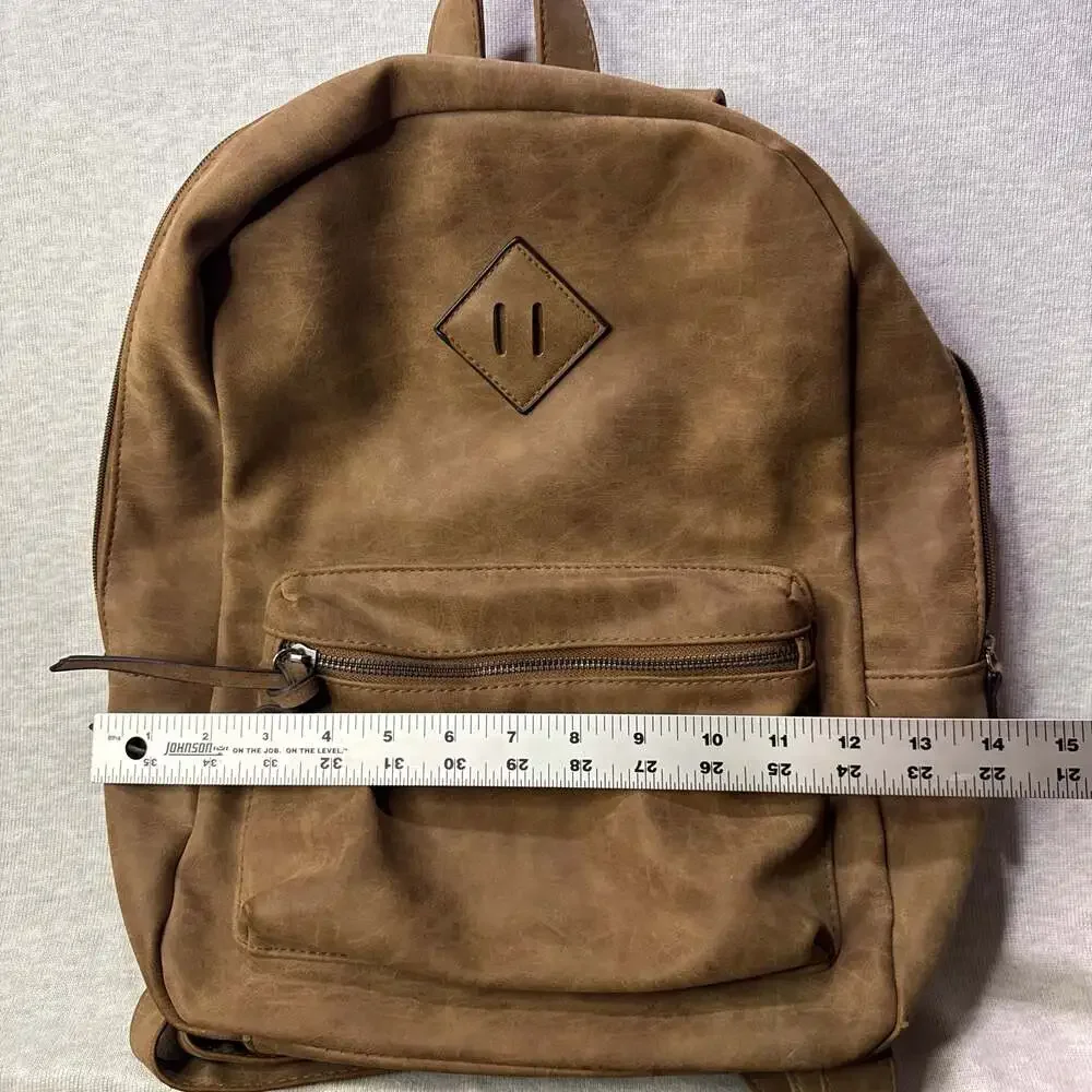 American Eagle Brown Faux Leather Backpack